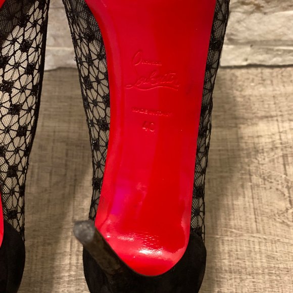 CHRISTIAN LOUBOUTIN - Very Lace Heels - SIZE 40 - Picture 10 of 10